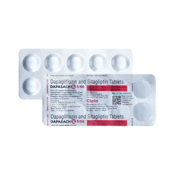 Dapasach S 5mg/50mg Tablet